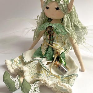 handmade doll, Christmas doll, pixie doll, princess doll, heirloom doll, cloth doll, rag doll