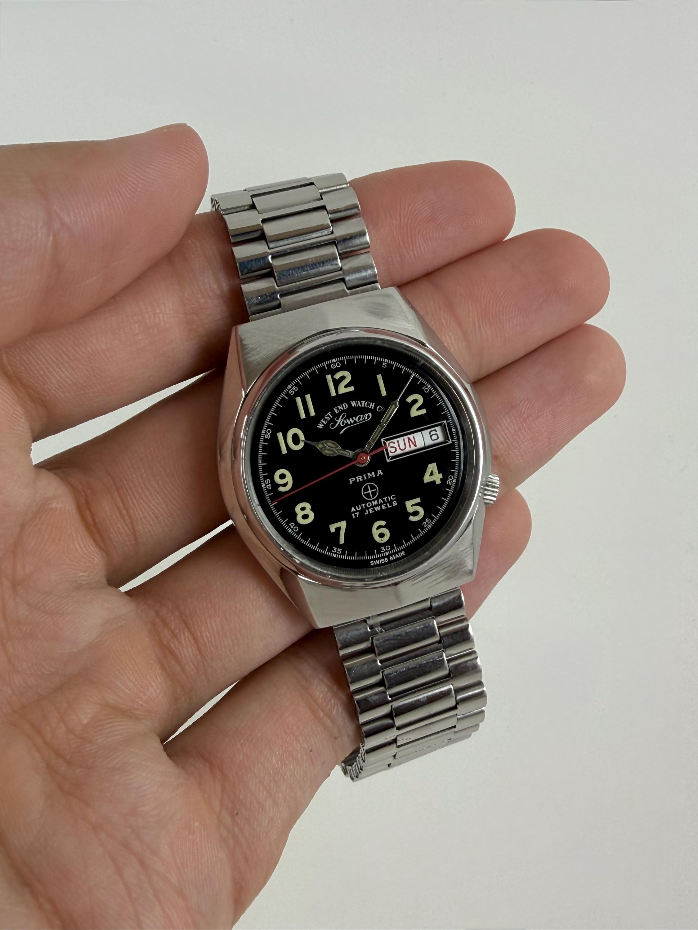 West End Sowar Prima Automatic Watch | Swiss Vintage Field Watch