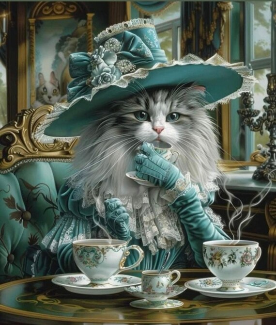 cats tea party dress my cat's tea party coord : r/Lolita