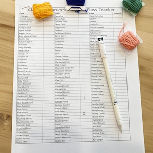 Classic Color Works Chart.pdf Classic Colorworks Cotton and Silk Floss Inventory Tracker (digital ...