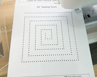 Sewing Machine Practice Sheets: Learn to Sew (Advanced) on a Sewing Machine With These Sewing Basics PDF Worksheets
