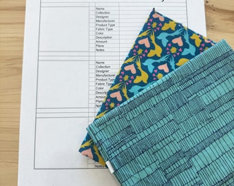 Fabric Stash Inventory to Keep Your Fabric Organized (Printable and Digital PDFs)
