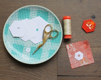 Hexagon English Paper Piecing Templates, Digital Download, 6 Different Sizes Available