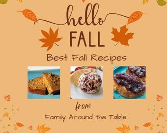 Libro electrónico con las mejores recetas de otoño / 11 recetas acogedoras para el otoño + 5 planificadores imprimibles adicionales / Descarga instantánea / Ideas para comidas de otoño y planificación de Acción de Gracias