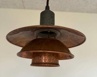 Poul Henningsen 2/2 1930-tal bärnstensfärgade glashängen