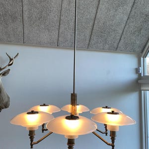 Poul Henningsen PH 3/2 akademy ljuskrona 6 arm bild 6