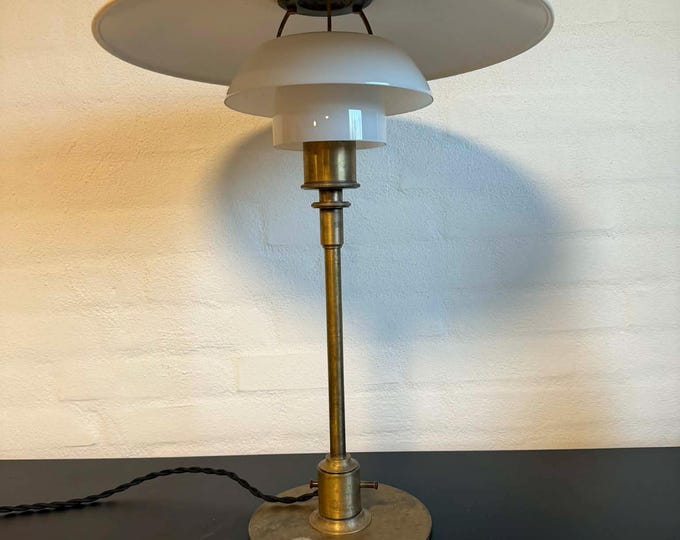 Poul Henningsen PH 4/3 Table Lamp, Patented, Denmark, 1920s