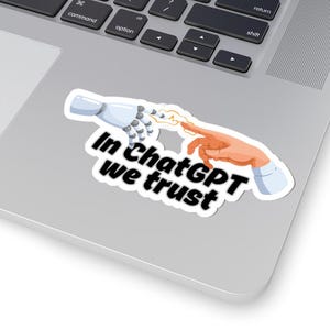 In ChatGPT We Trust - grappig op AI geïnspireerd cadeau voor techliefhebbers, ontwikkelaars, QA-teams, contentmakers, ontwerpers en geeks