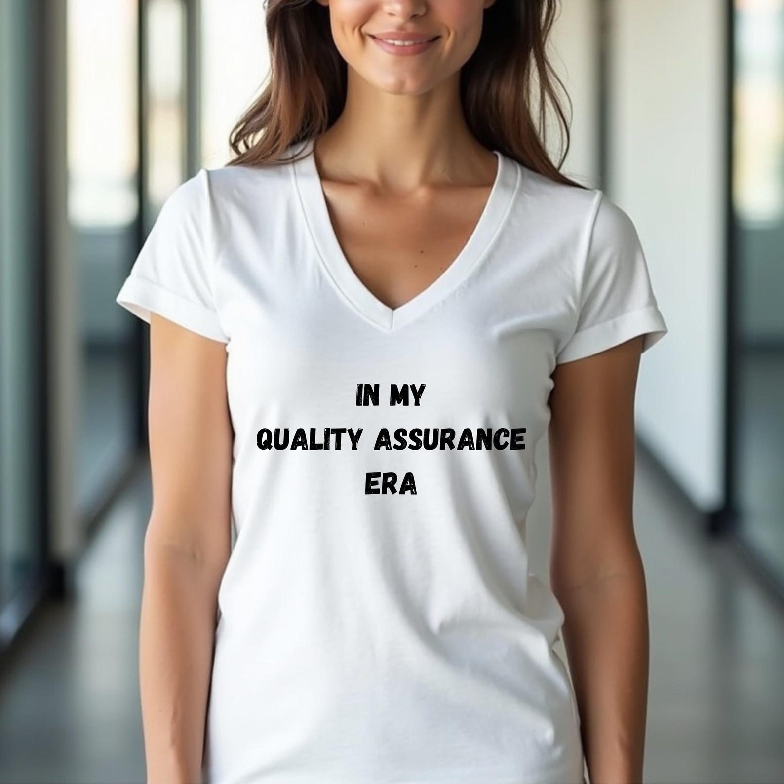 In My Quality Assurance Era Shirt - Funny QA V-neck for Women , Quality ...