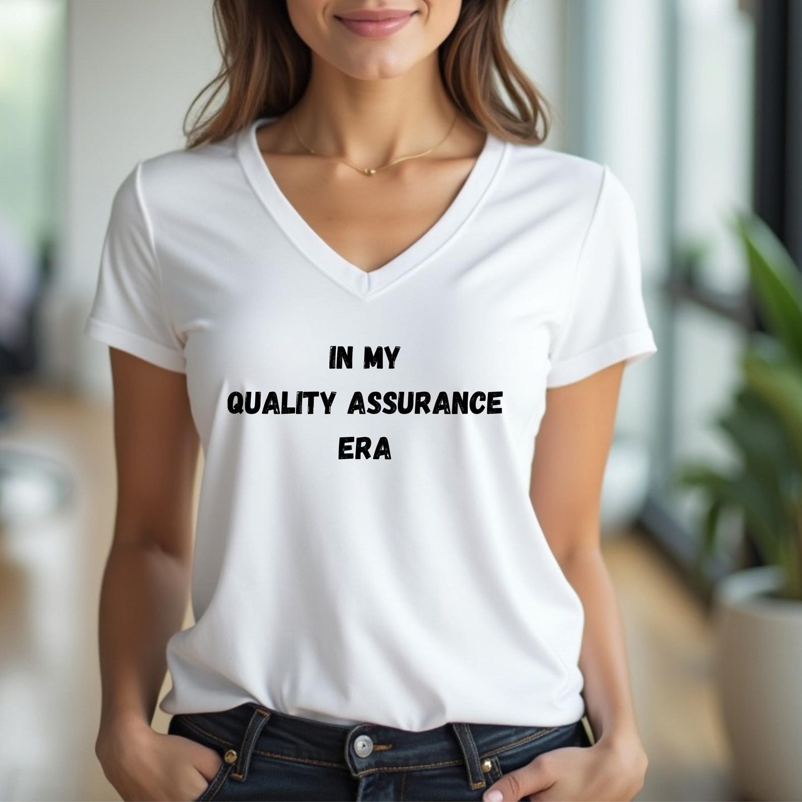 In My Quality Assurance Era Shirt - Funny QA V-neck for Women , Quality ...
