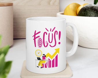 FOCUS Mug - Perfect for Work, Study and Productivity | Coffee for High Achievers