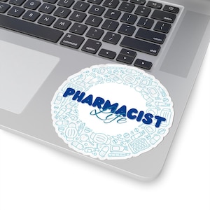 Pharmacist Life Sticker, Funny Pharmacy Gift, Rx Humor, Waterproof Vinyl Sticker, Pharmacist Appreciation, Pill Bottle Sticker