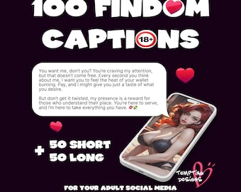100 légendes Findom | Scripts féminins, articles courts et longs pour seuls fans, PPV, domination numérique, idées de contenu, messages