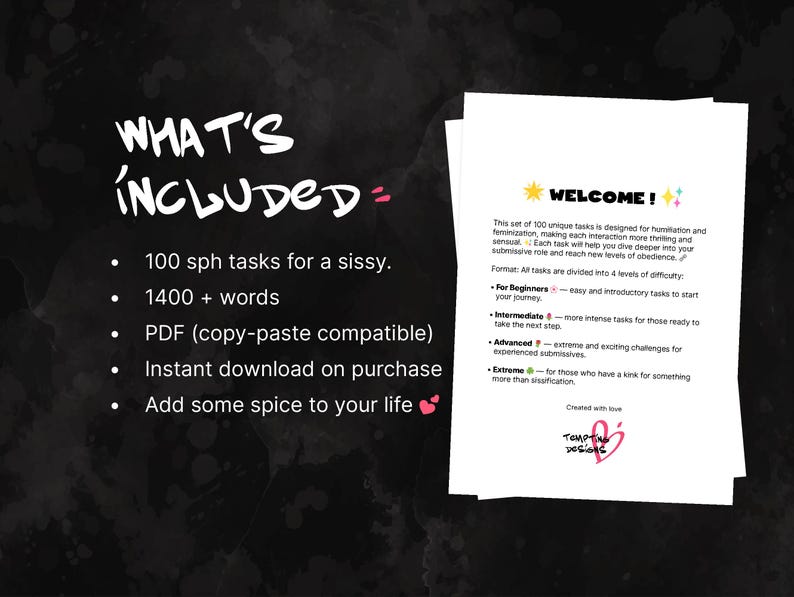 100 SPH Tasks for Sissies | Guide for Sissies, Sissy training, Sissygasm, Findom & Femdom ideas, Dominant Feminization Humiliation Ideas