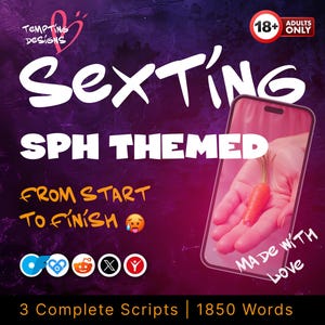 Lot de scripts de sextage | Scénarios du guide Onlyfans Sexting SPH, clavardage d'idées de PPV et messages vocaux pour Onlyfans, créateurs Findom et Femdom