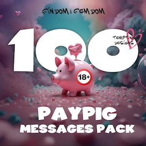 Findom Paypig Messages | Femdom Text Pack | Financial Domination DMs, Findom Captions & Femdom Commands for Onlyfans, Script for Beginners