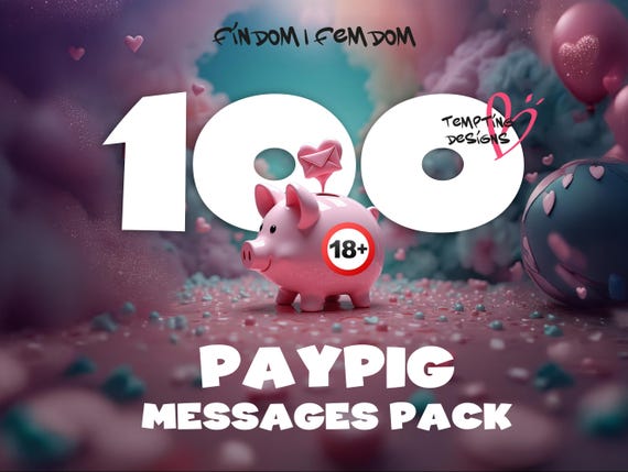 Findom Paypig Messages | Femdom Text Pack | Financial Domination DMs, Findom Captions & Femdom Commands for Onlyfans, Script for Beginners