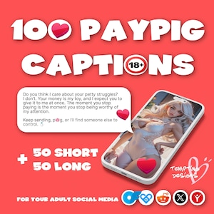 100 Paypig Caption | Short + Long Posts Unique Ideas OnlyFans Tips Template Messages for OnlyFans Planner, findom,  femdom, content creators