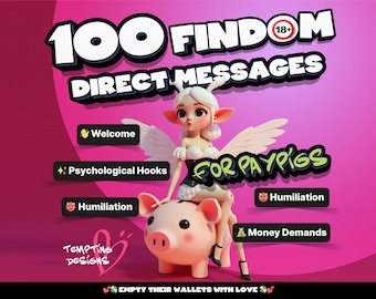 100 Findom Direct Messages for Paypig| Findom Communication Templates, Findom DM for Onlyfans, Findom, Femdom, Financial Domination Ebook