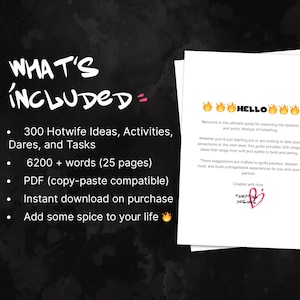 300 Hotwife Ideas, Activities, Dares, & Tasks Guide | Couple Swinger Lifestyle | Hotwifing Cuck Humiliation | Cuckolding Hotwives Dares