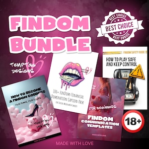 Findom Bundle for Beginners | Guide How to Become a Findom, 100+ caption pack, Financial Domination Templates, Adult Work & Femdom, Ebook
