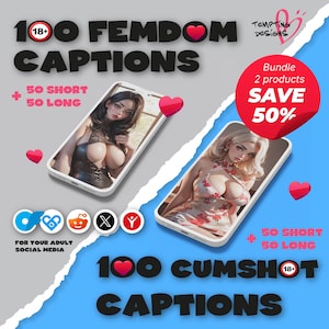200 Femdom & Cumshot Captions | SPH, JOI, Tease and Denial Captions for OnlyFans, Findom, Femdom, Reddit, Fansly, Paypig Posts, PPV
