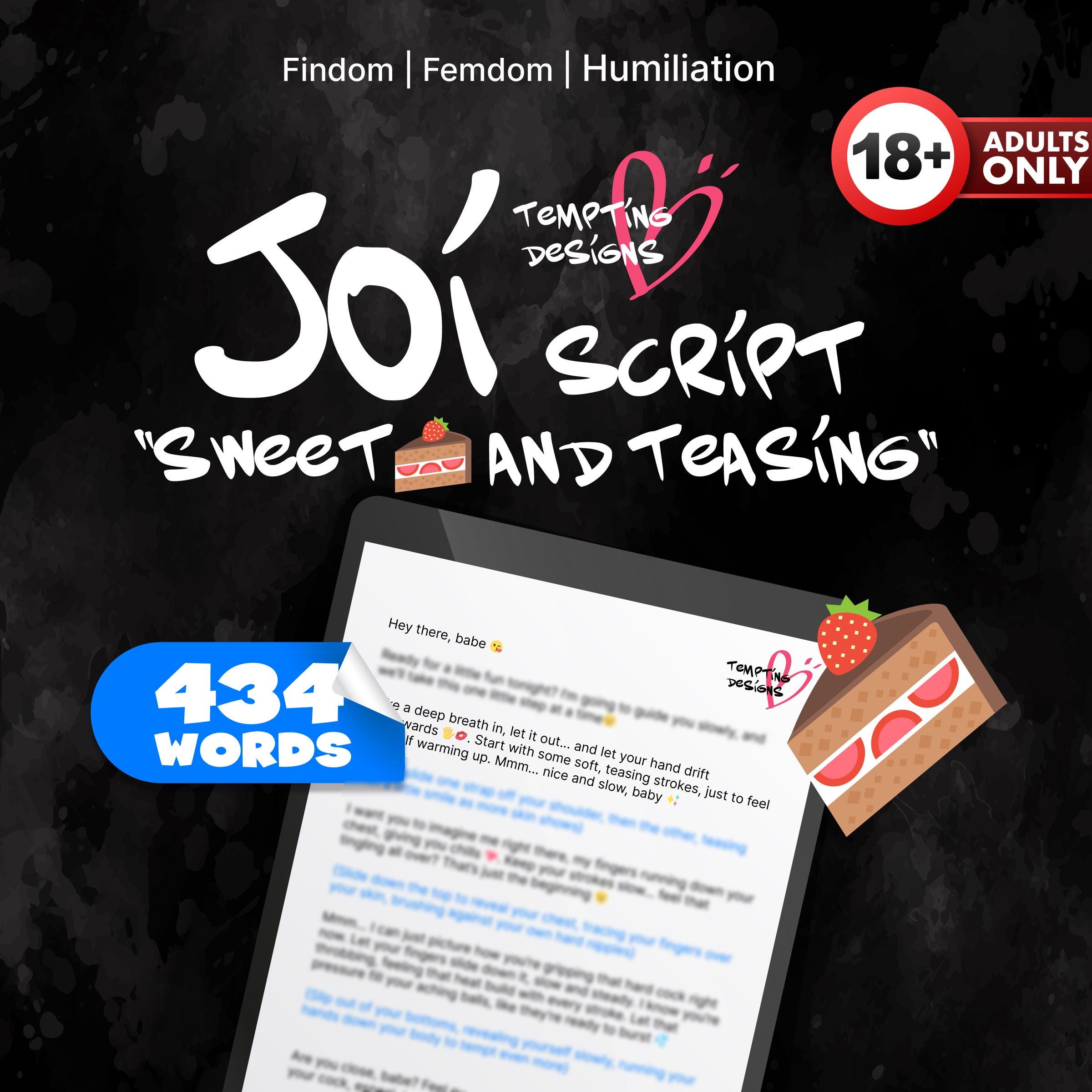 Gfe Script Onlyfans JOI Script | Adult Jerk off Instruction, Femdom Humiliation ...