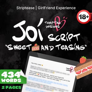 JOI Script (Striptease, GirlFriend Experience) | Adult jerk off instruction, Sexting Scripts Bundle for OnlyFans, Fansly, Content Creators