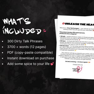 Dirty Talk Sexting Scripts: OnlyFans PPV Scripts, Findom & Femdom Sexting, Phrases for Chatting and Sales, PPV Ideas and Drip Captions Guide