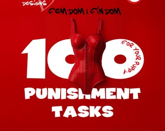 Femdom Punishment Task | Humiliation Scripts for Male Submissives, Guide for Femdom Play, OnlyFans Content Ideas for Findom, Femdom Games
