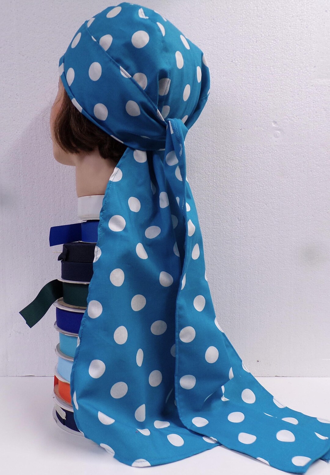 Welcome Long Rag MEDIUM BLUE XXLONG Dorag Mens or Womens Cotton Dew Rag - Etsy