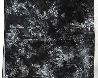 BLACK & GRAY FANTASY Cotton 24'' Bandana Wild Rag