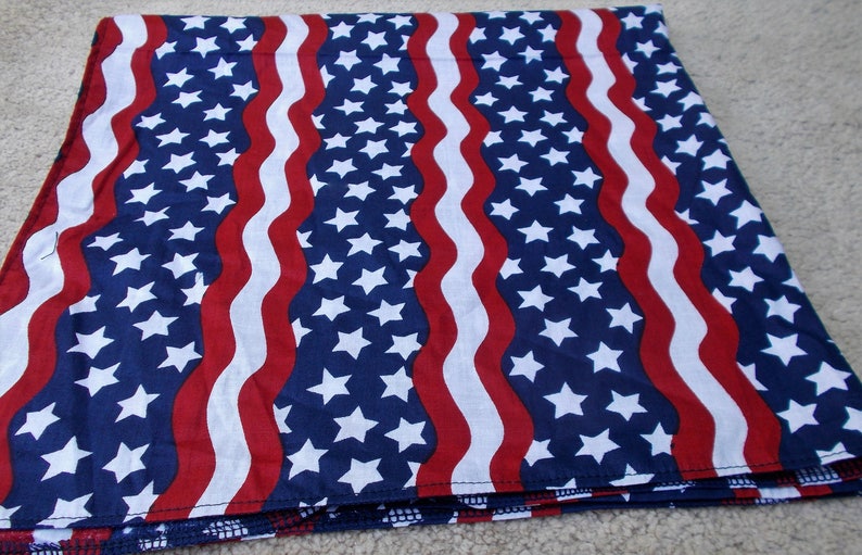 Red White Blue Flag Stars Stripes Cotton Full 23 Etsy