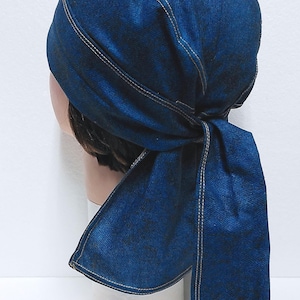 DENIM LOOK Mens or Womens Cotton Dew Rag