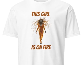 Women's T-Shirt Ladies Lady's Strong Empowered Shirt Fire Girl Girl's Tee