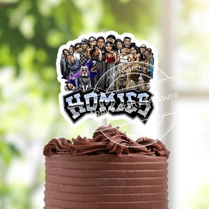 Homies Happy Birthday Cake Topper, Lowrider, Mi Vida Loca, Cholo Theme Party, Chola Cupcake Toppers, California Style, Carnales, lil homies
