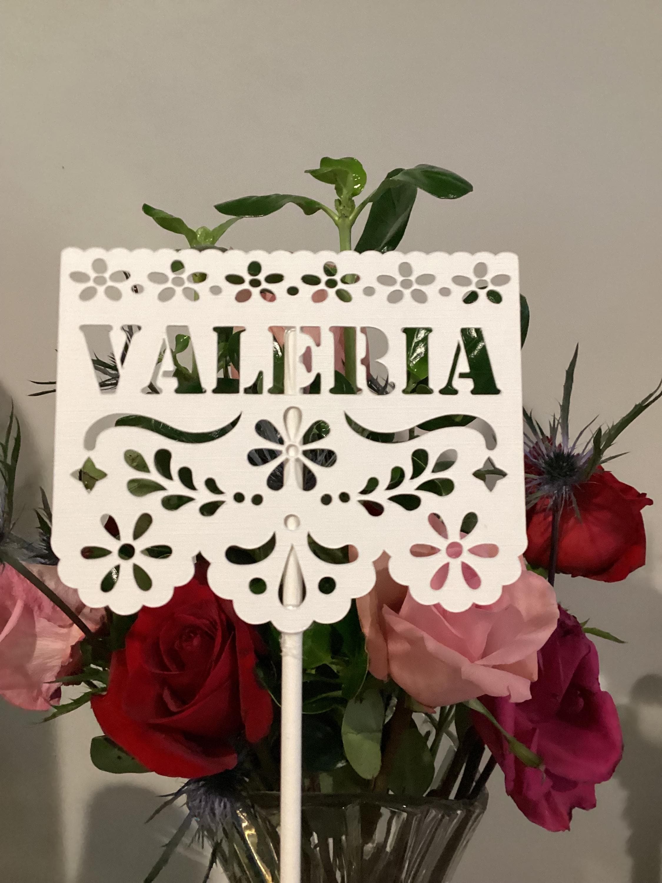 Custom Cielito Lindo Papel Picado - Talavera Party Centerpiece, Set of 5