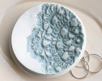 Sea Green Ring Dish, Clay Trinket Dish, Clay Jewelry Dish, Ring Dish, Catchall Dish, Jewelry Holder