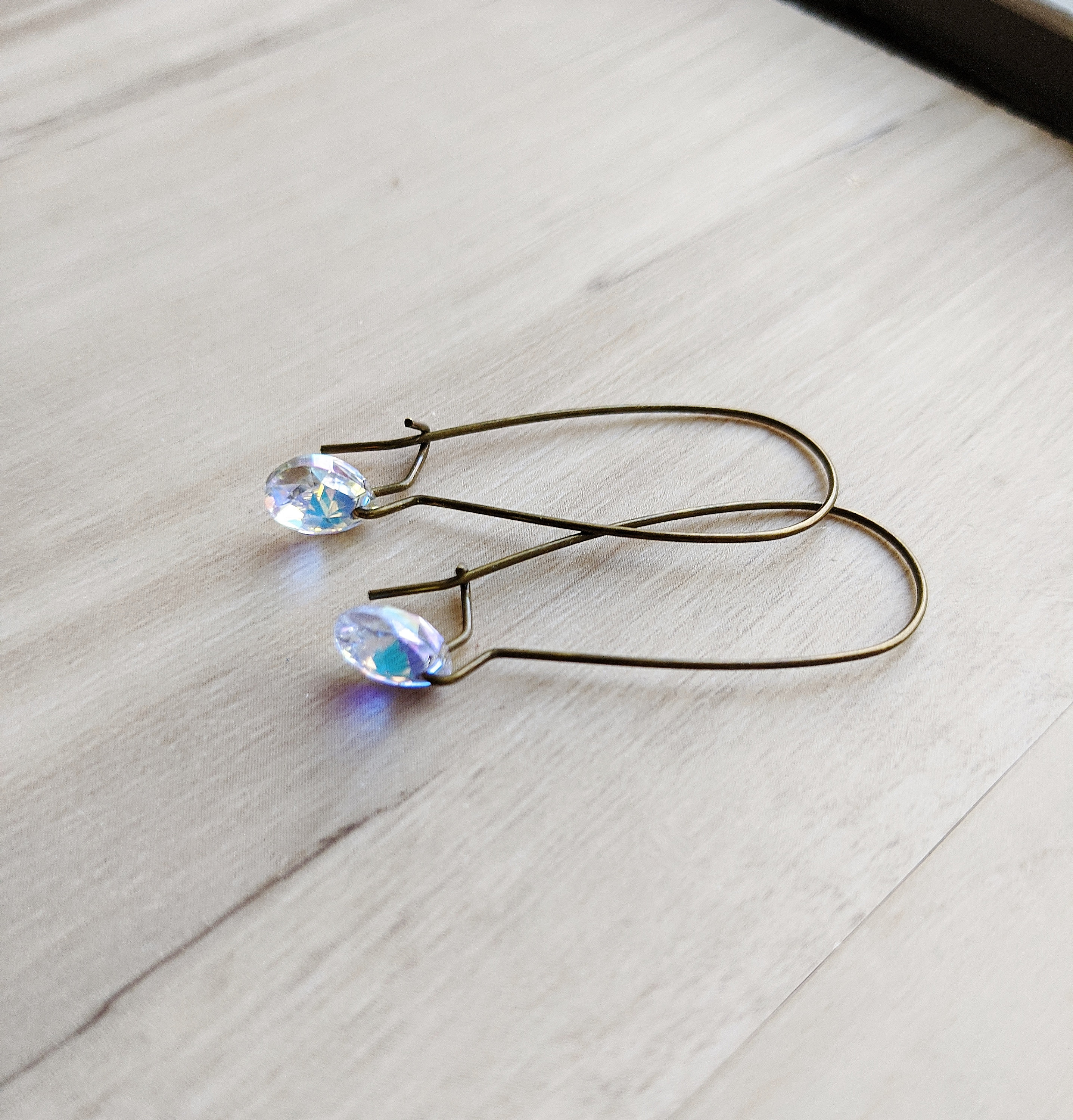 4 Inch Long Crystal Drop Earrings - Single Strand Rhinestone Silver Fashion Jewelry
