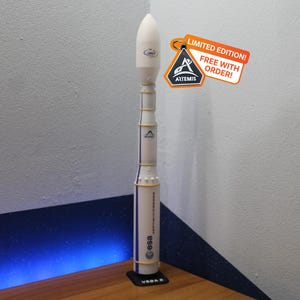 Vega C (ESA) model + mini steellite, separable stages, 1:96 scale (37 cm)