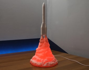 Ariane 6 Rocket Launch Desk Lamp