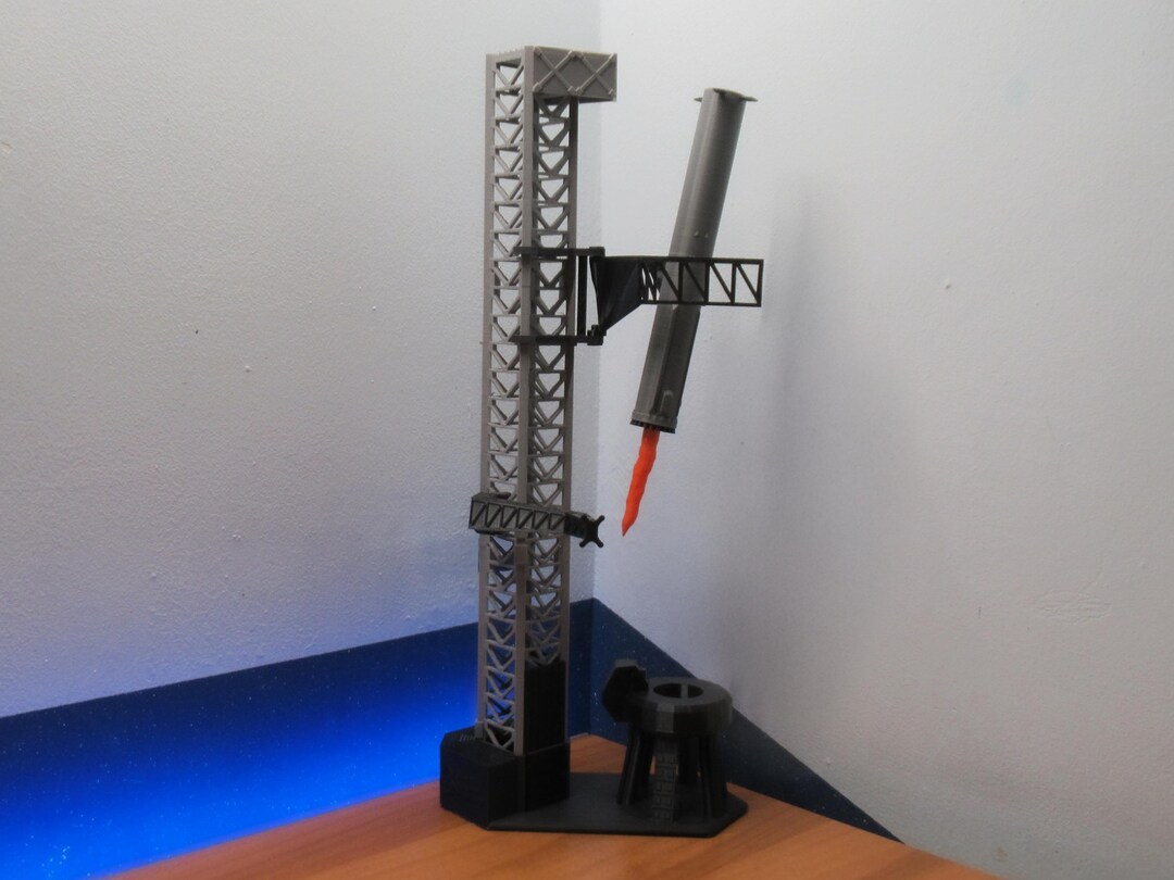 Starship Rocket Catch Scene Model – Launch Tower & Booster – 1:300 ...