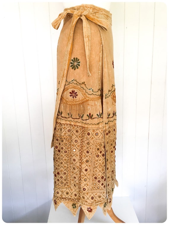 Vintage Indian Maxi Skirt | Vintage Indian Sarong… - image 5
