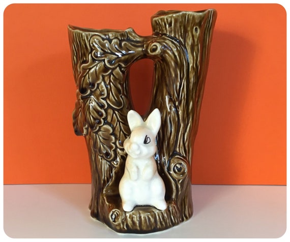 Sylvac Rabbit Pottery Vase Sylvac Rabbit Vase Sylvac Vase Etsy