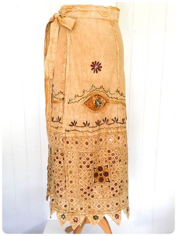 Vintage Indian Maxi Skirt | Vintage Indian Sarong… - image 3