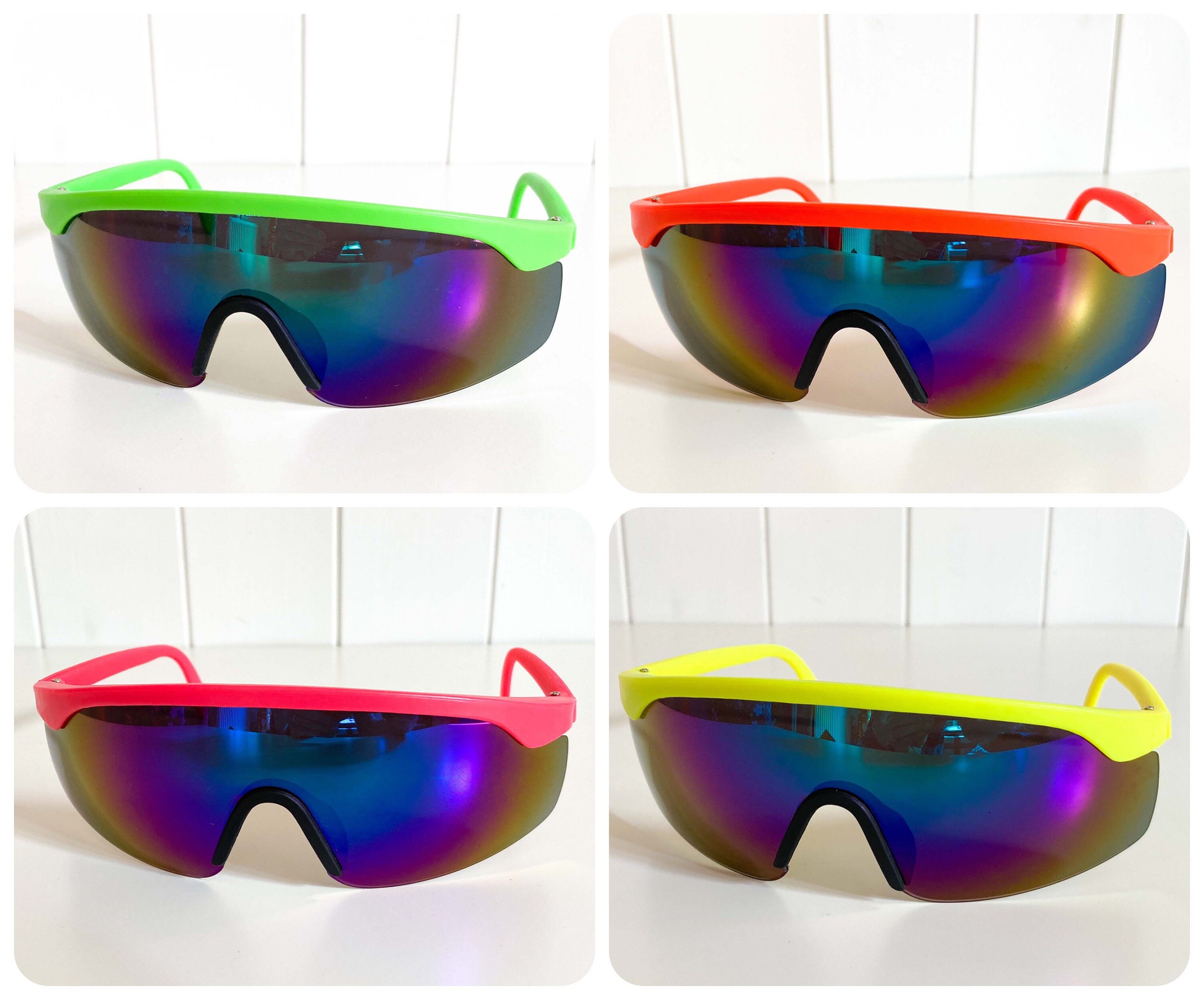 OLD 90s sunglasses archive サングラス used Vintage 90s Neon Sunglasses Visor Brand New Deadstock Box of