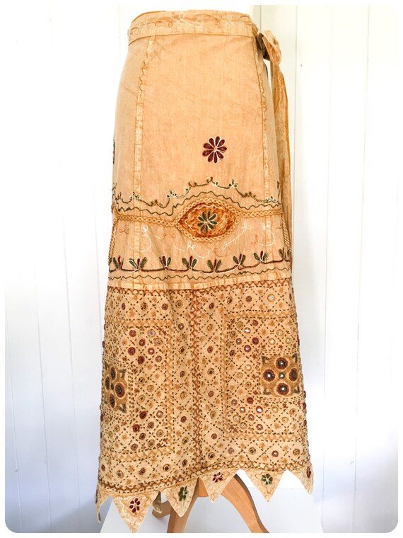 Vintage Indian Maxi Skirt | Vintage Indian Sarong… - image 2