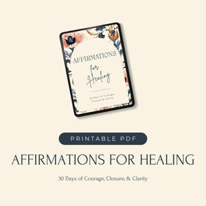 Printable Breakup Affirmation Cards – 30 Days of Healing, Closure and Clarity | Self-Care and Emotional Recovery Deck | Instant Download