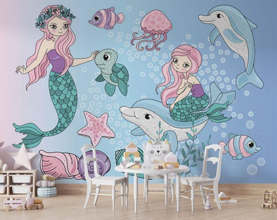 Vans Slip Mermaid Themed Kids Mermaid Vans Walltastic Magical