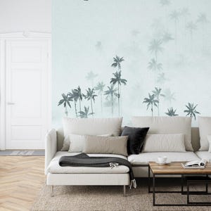 Square wall mural Cocora Valley | Bedroom and living room wall decor, removable self-adhesive wallpaper
